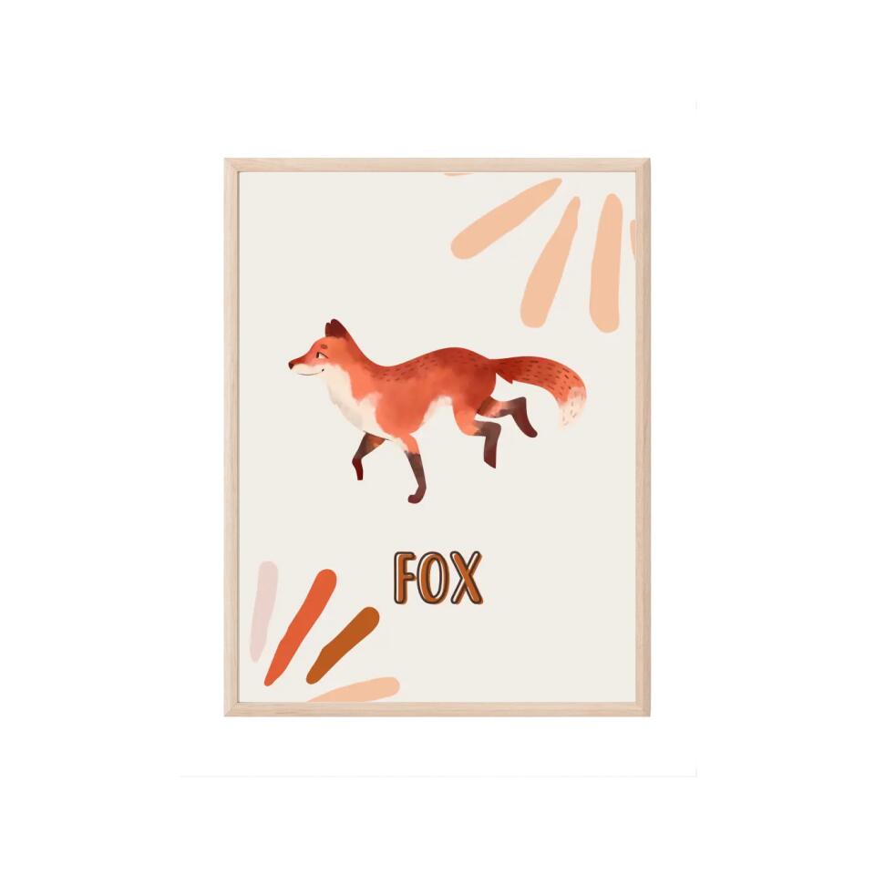 Fox/Fuchs Tierposter