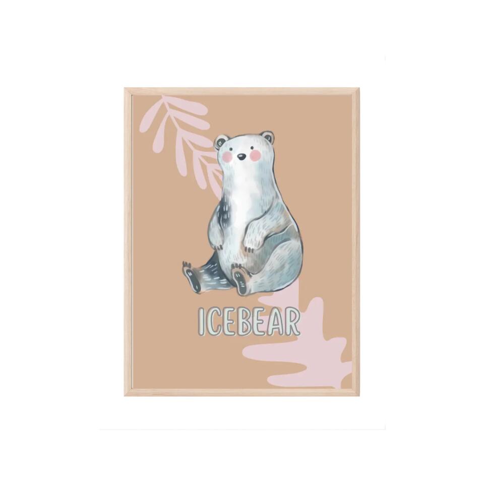 Icebear/Eisbär Tierposter