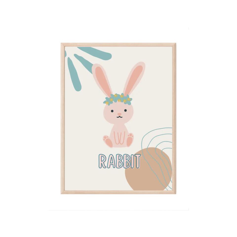 Rabbit/Hase Tierposter