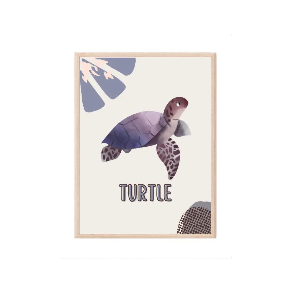 Turtle/Schildkröte Tierposter