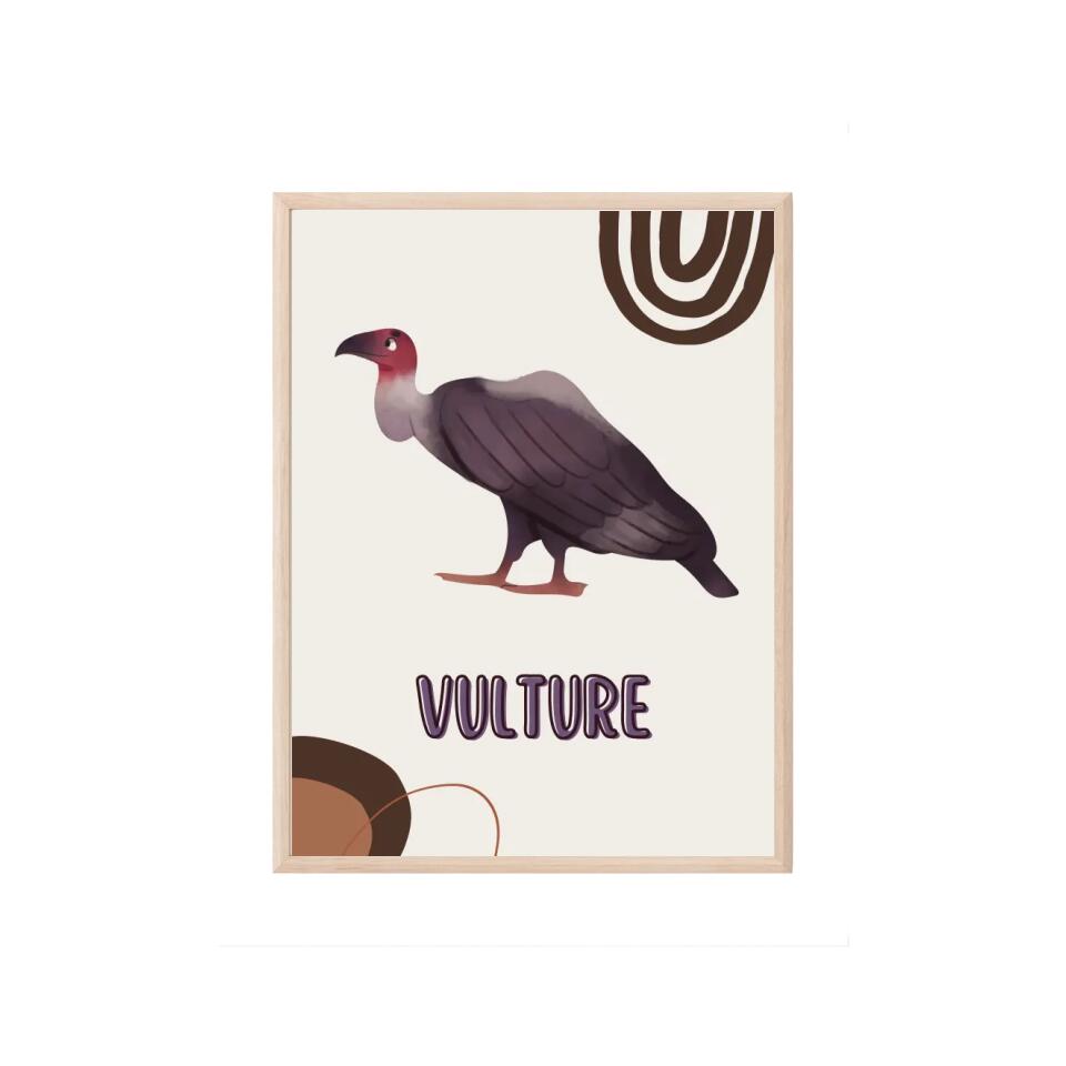 Vulture/Geier Tierposter