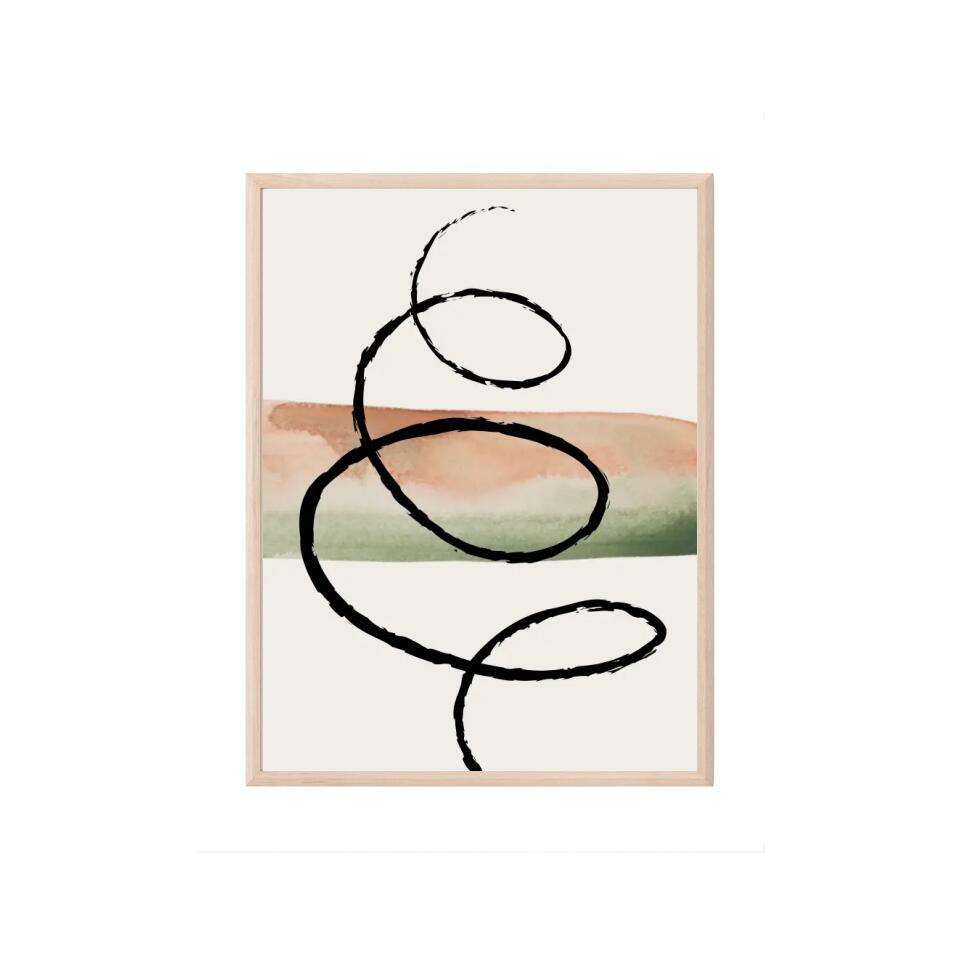 Abstract green art Poster