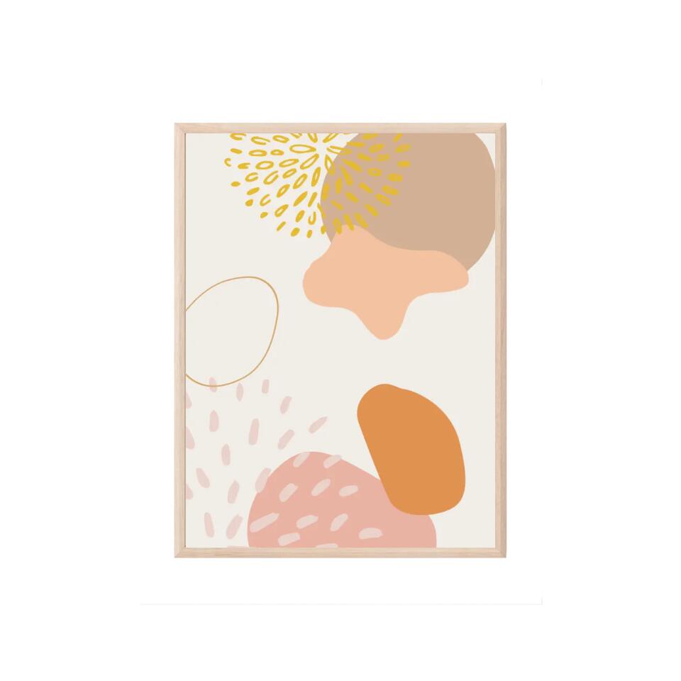 Abstract art nude tones Poster