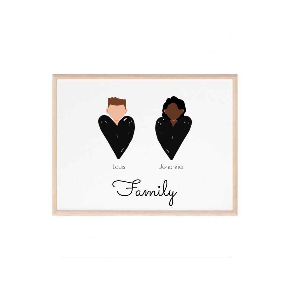 Family 2 Personen - Personalisierbar