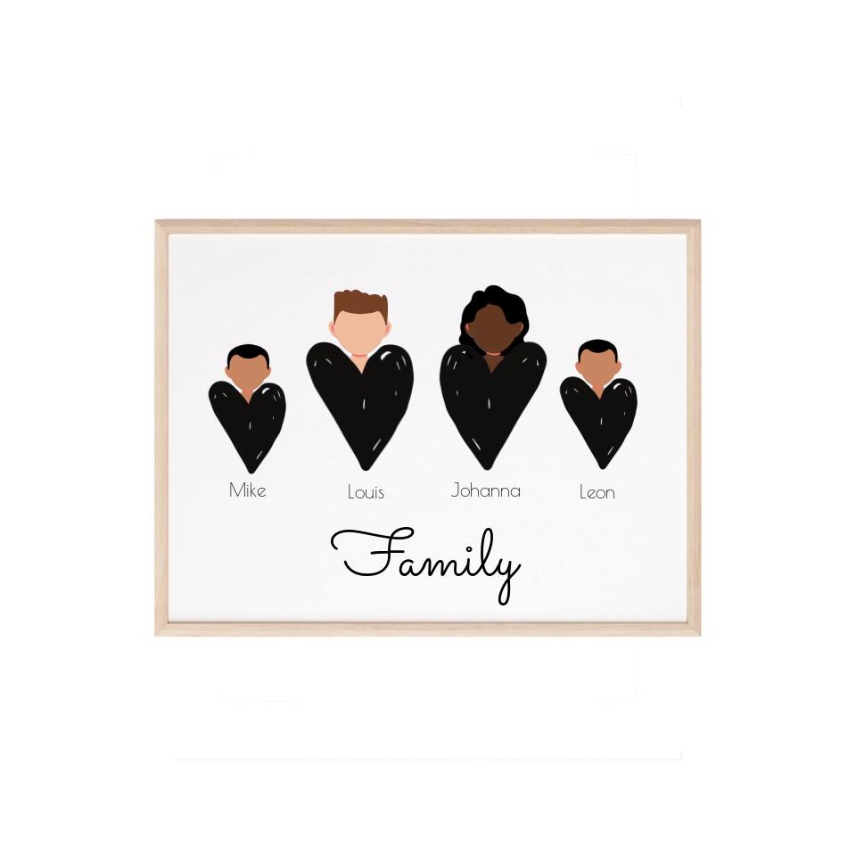 Family 4 Personen - Personalisierbar