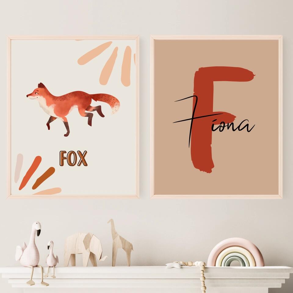 Fox/Fuchs Tierposter