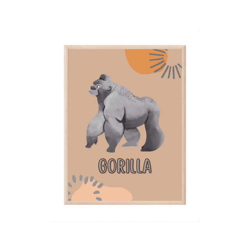 Gorilla Tierposter