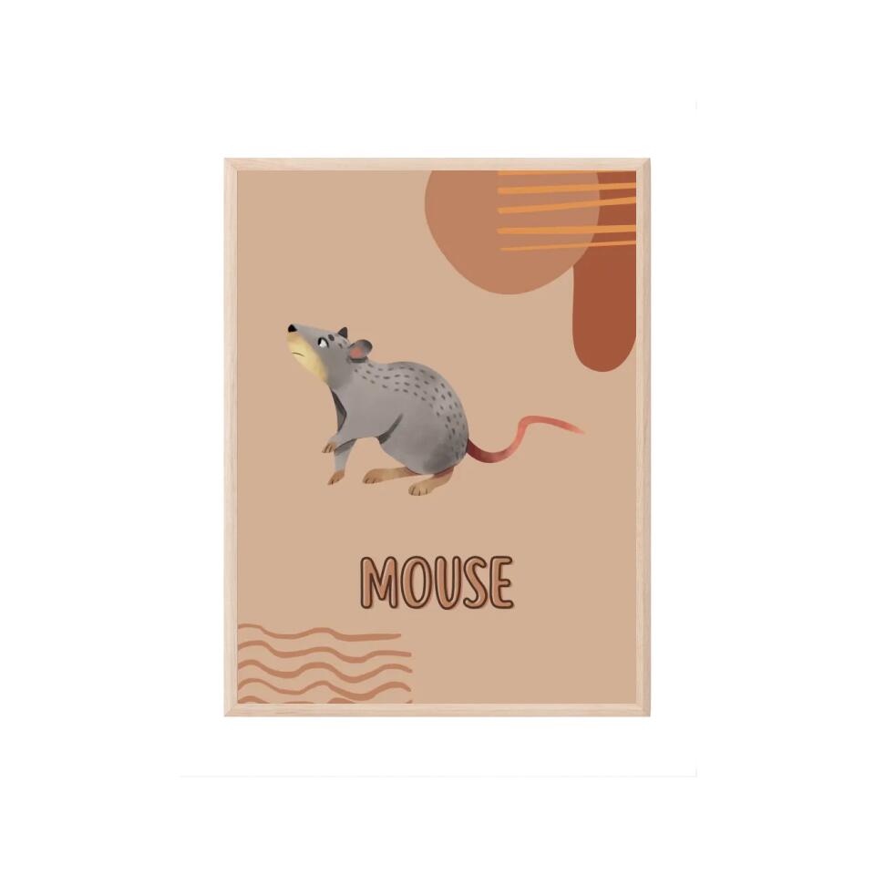 Mouse/Maus Tierposter