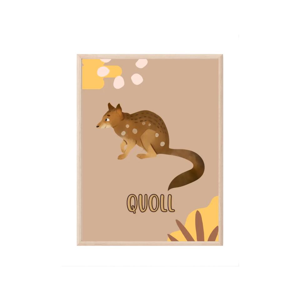 Quoll/Beutelmarder Tierposter