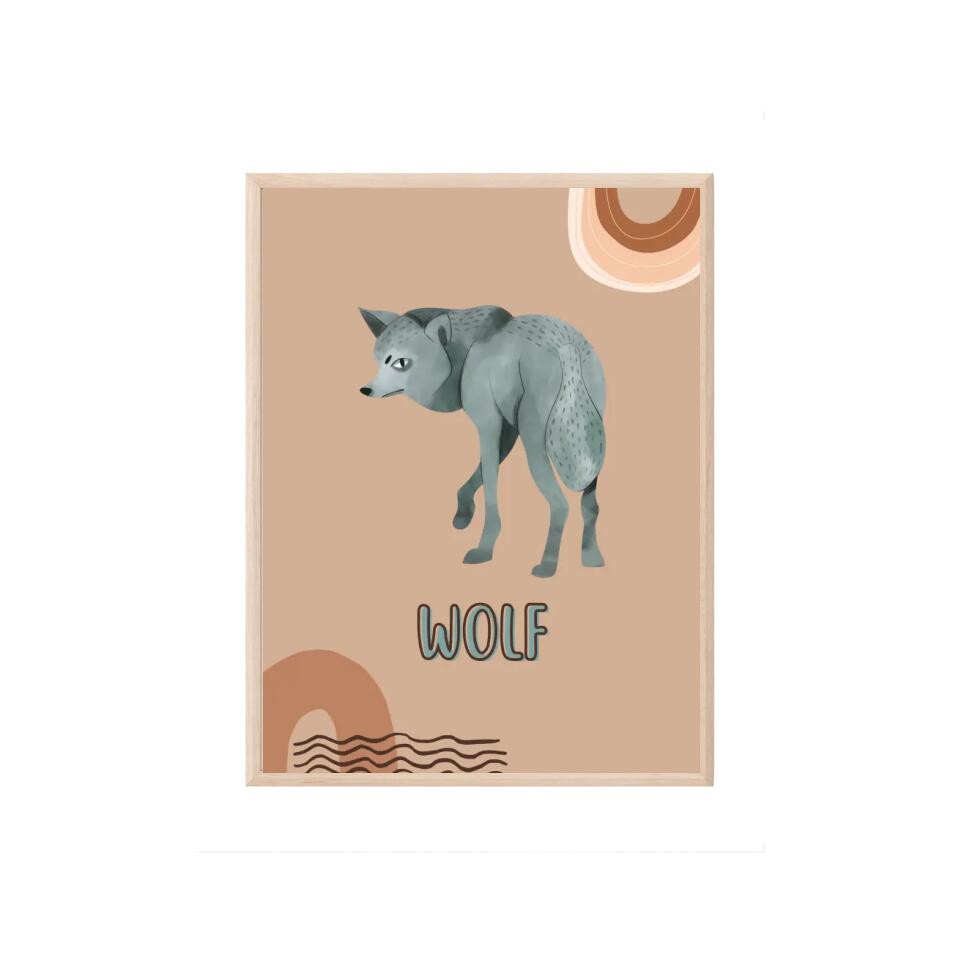 Wolf Tierposter