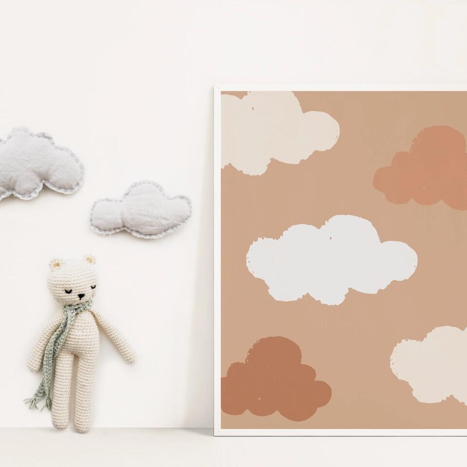 Brown Clouds Poster