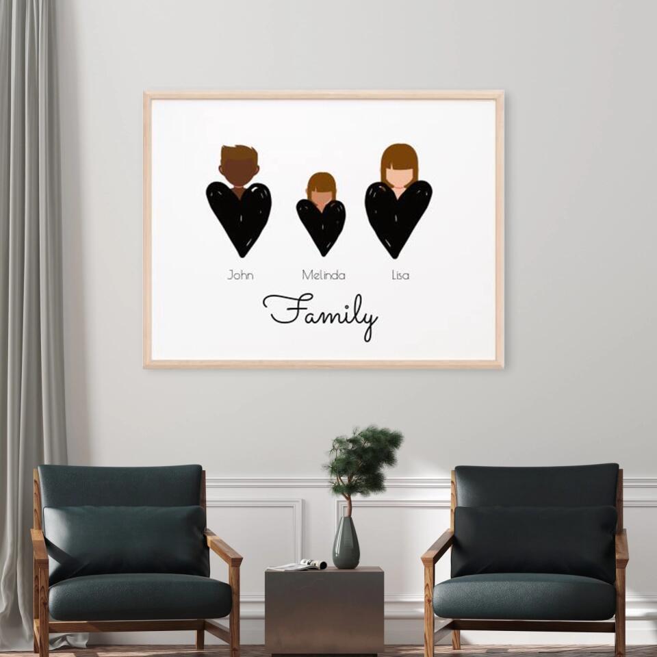 Family 3 Personen - Personalisierbar