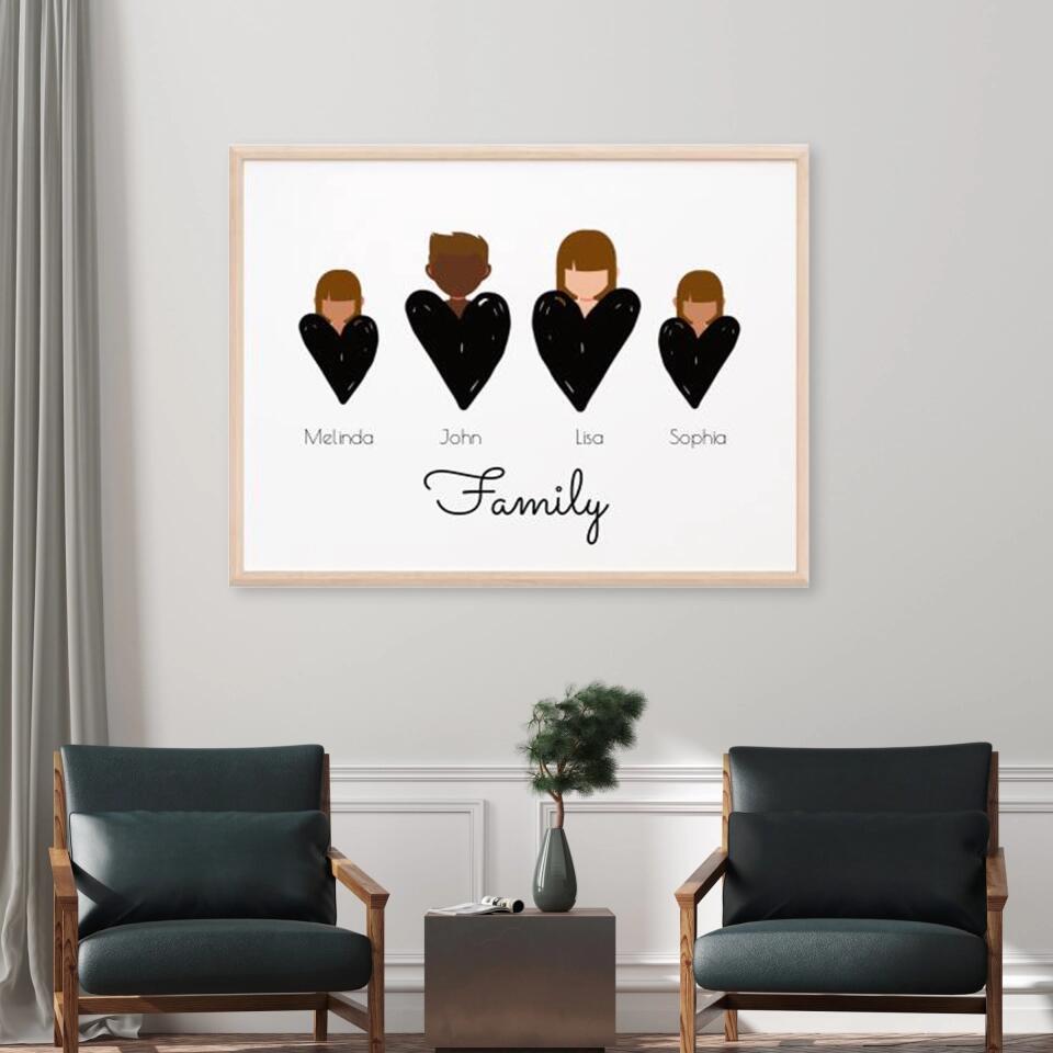 Family 4 Personen - Personalisierbar